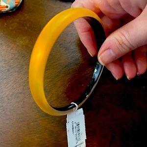 Orange Alexis Bittar bangle, new